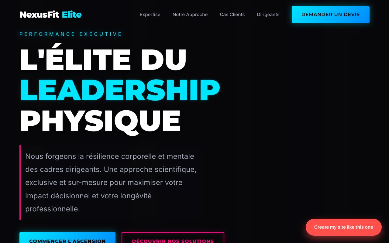 Business site — Cinematic