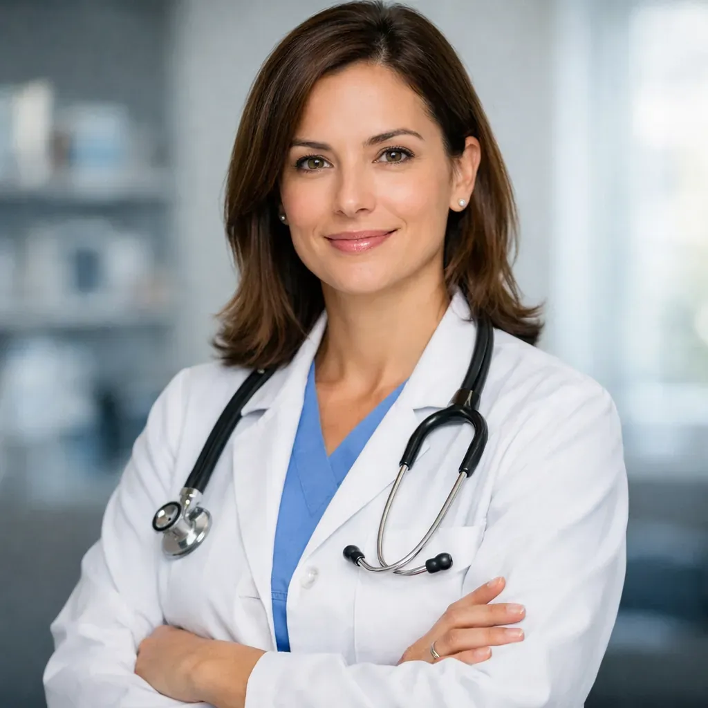 Portrait professionnel femme médicale