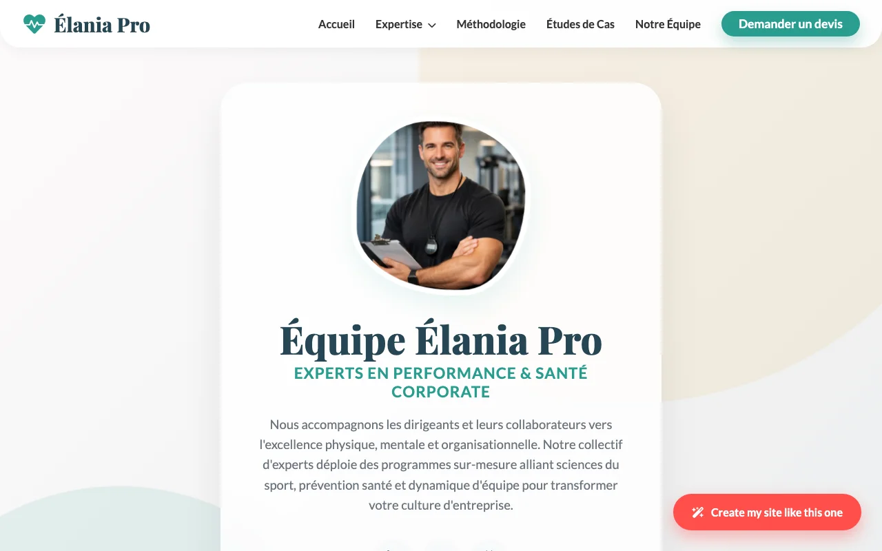 Business site — Warm