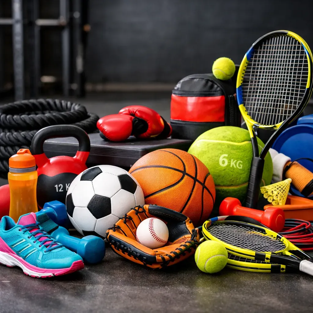 Équipement de sport coloré et dynamique