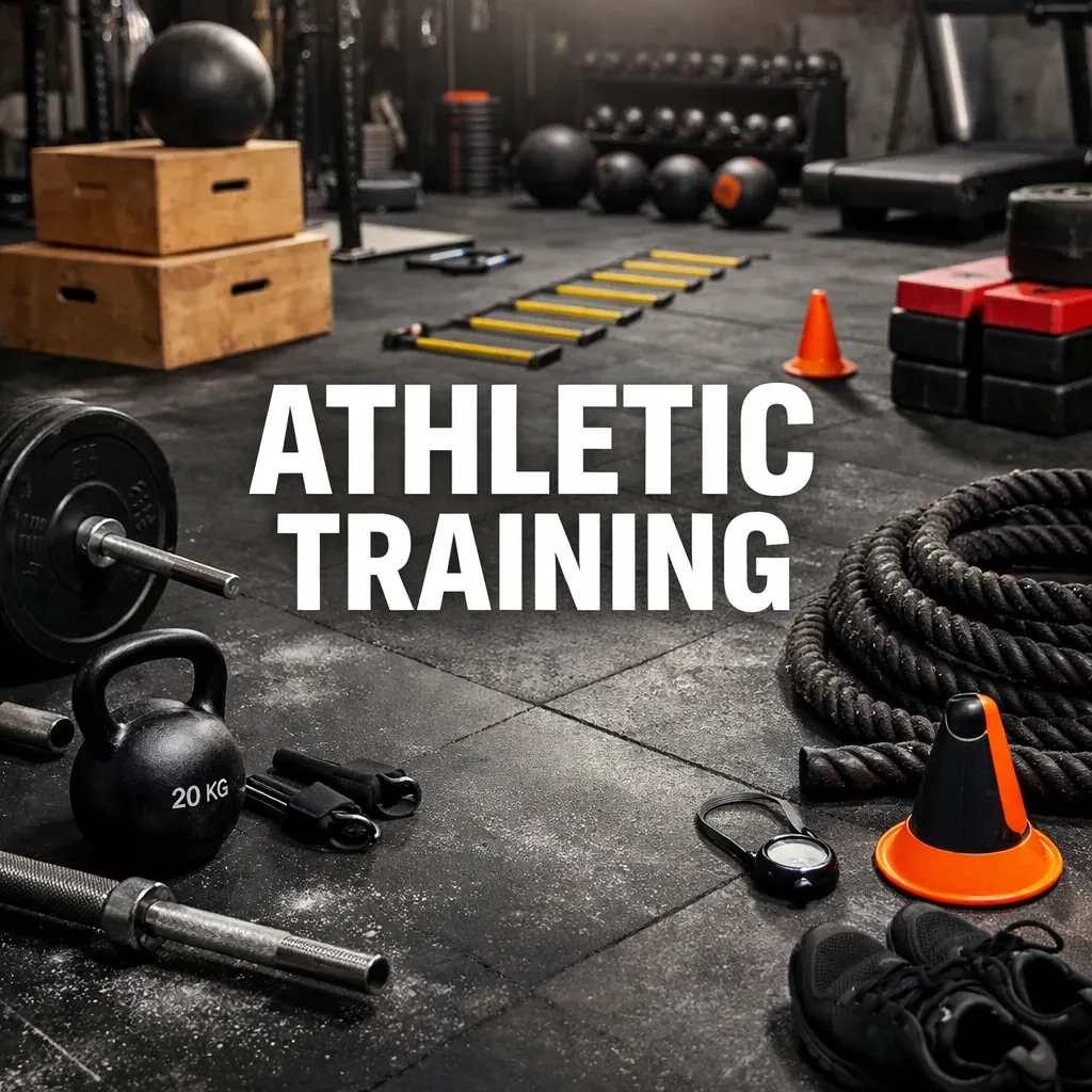 Athletic training concept background