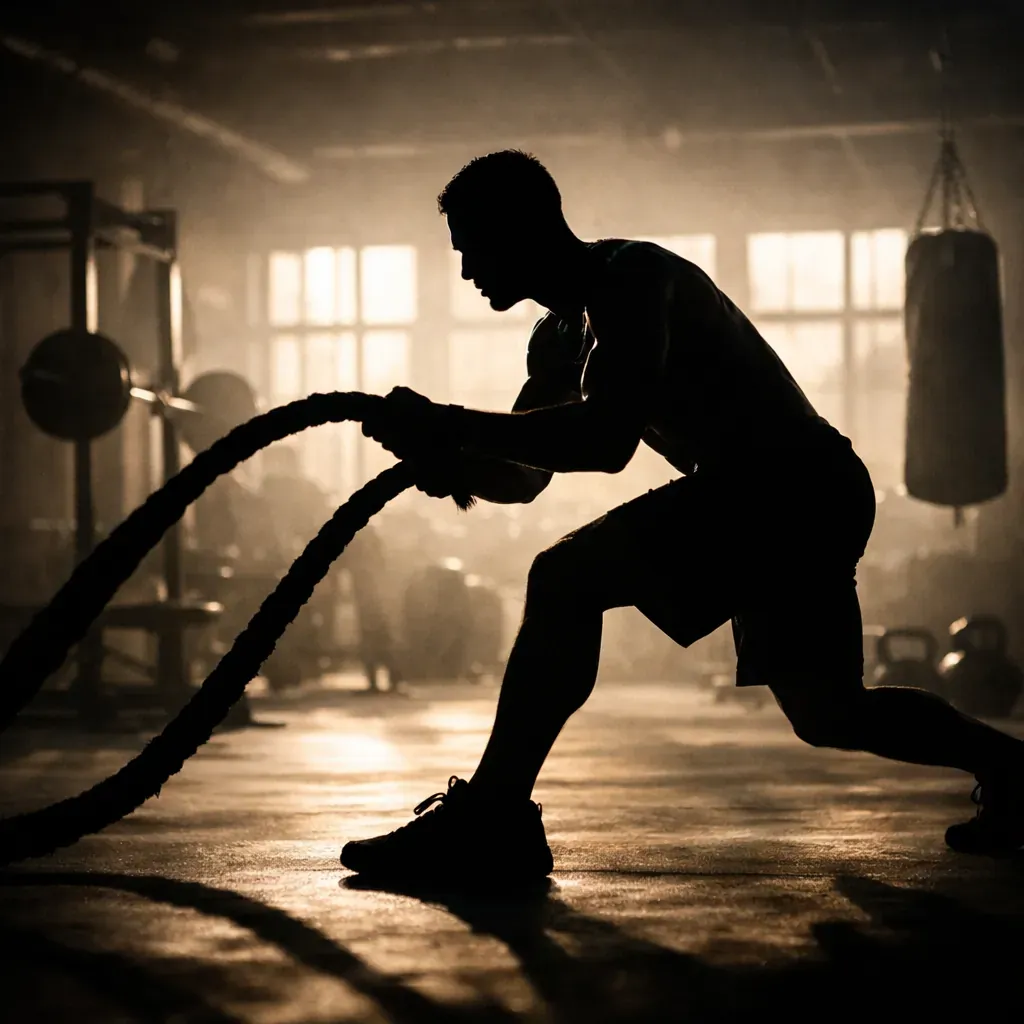 Silhouette d'entraînement intensif