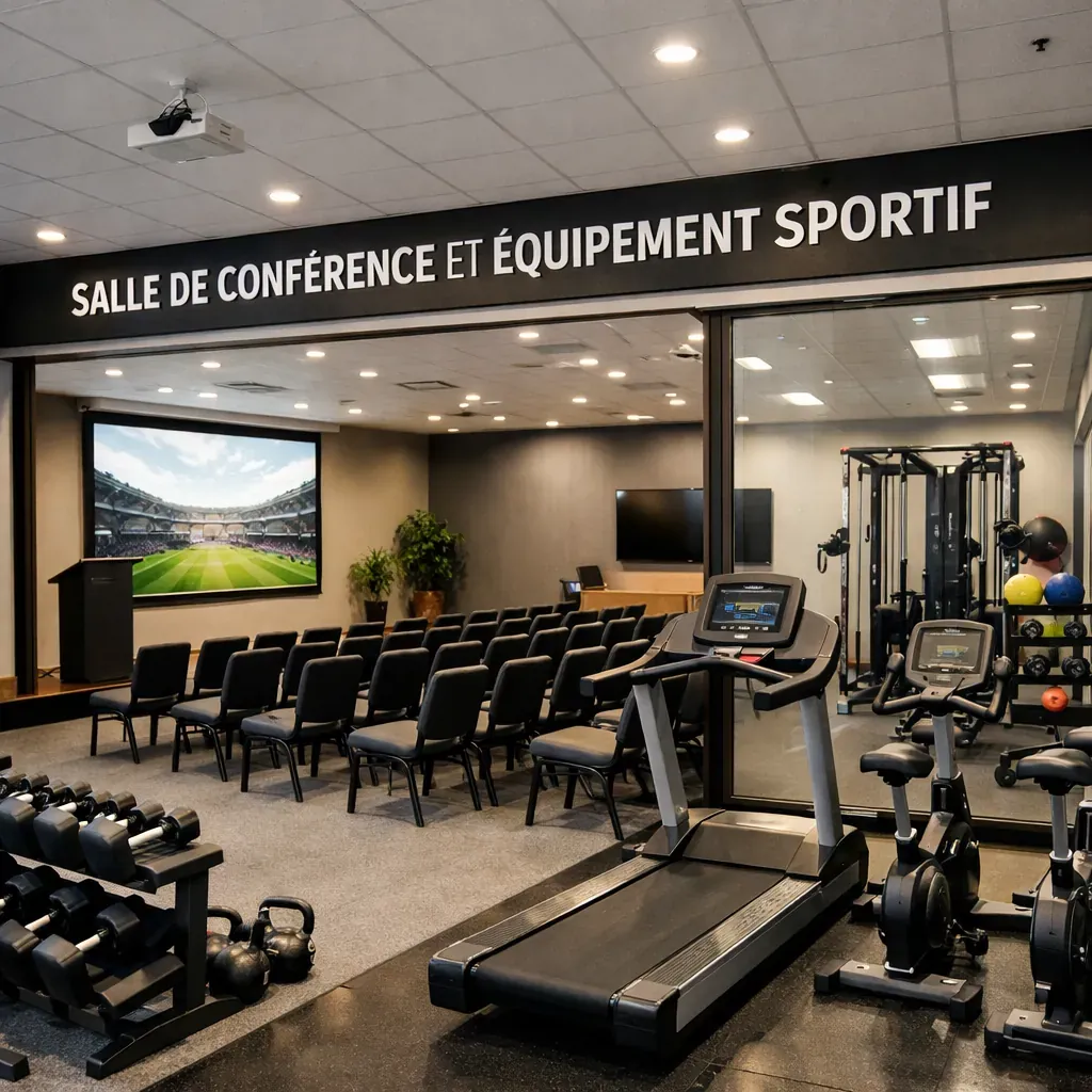 Salle de conférence et équipement sportif