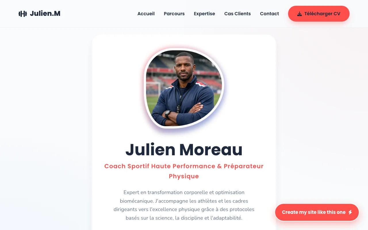 Professional CV — Warm