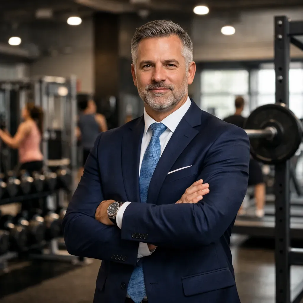 Exécutif dans une salle de sport