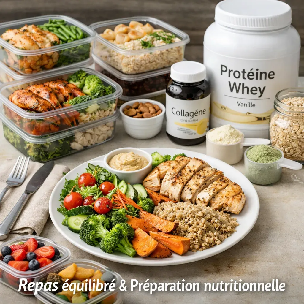 Préparation de repas sains et esthétiques