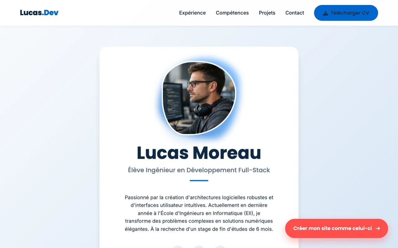 Professional CV — Boutique