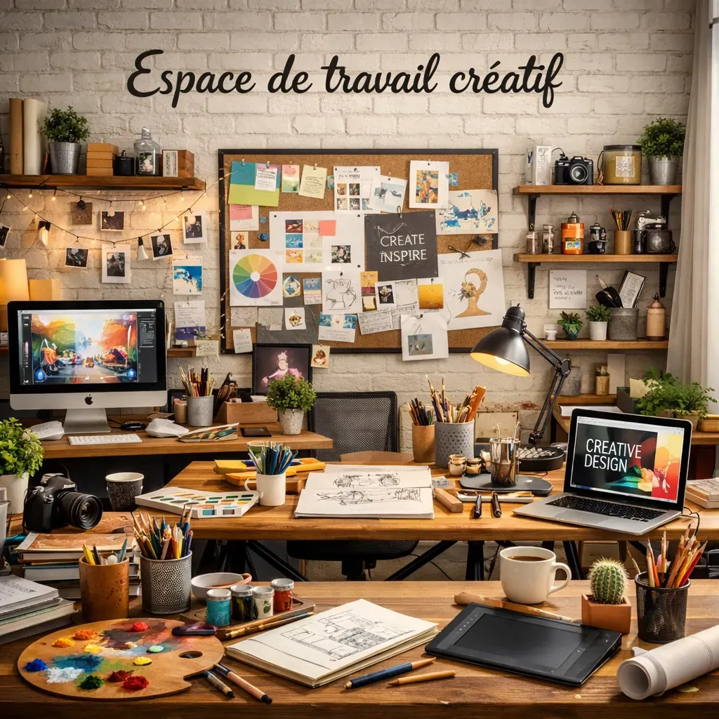 Espace de travail créatif
