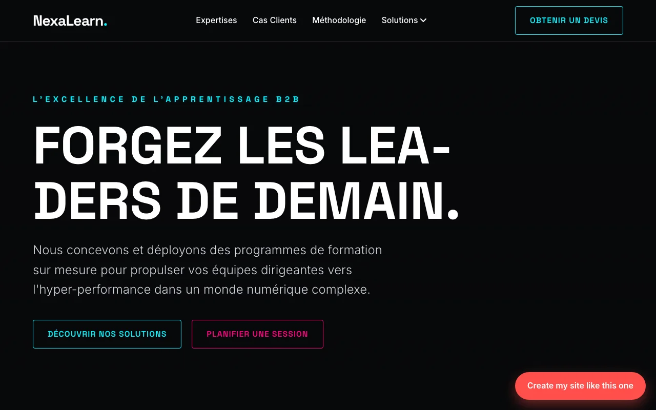 Business site — Cinematic