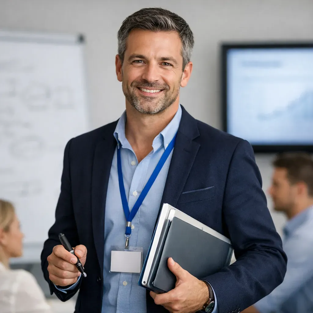 Portrait de formateur professionnel
