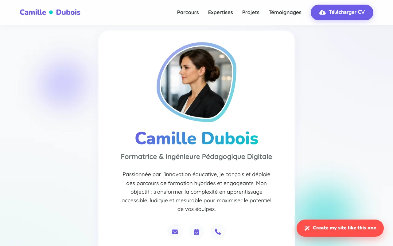 Professional CV — Warm