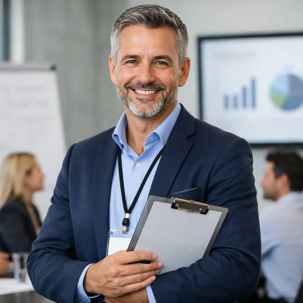 Portrait de formateur d'entreprise