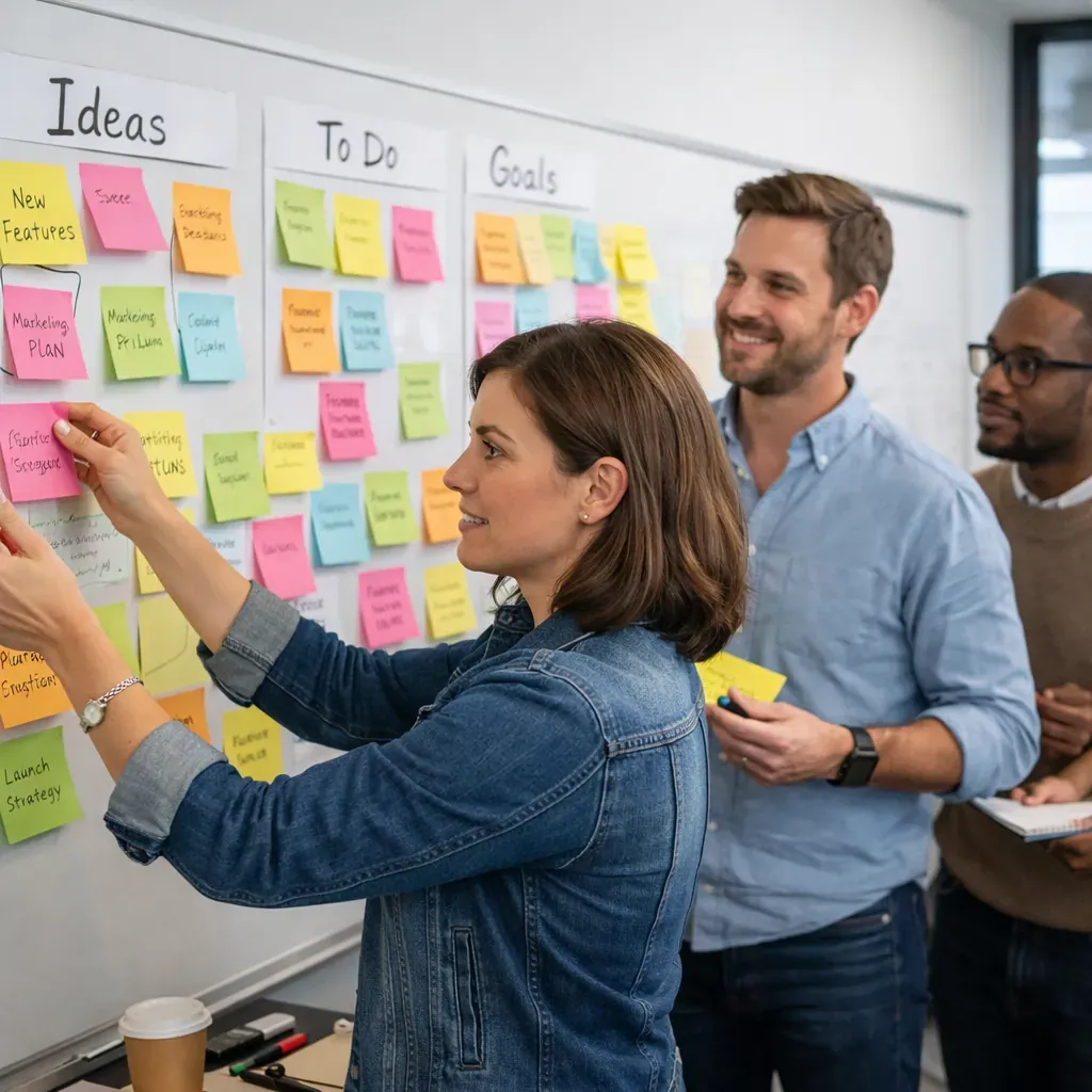 Atelier post-its méthodes agiles