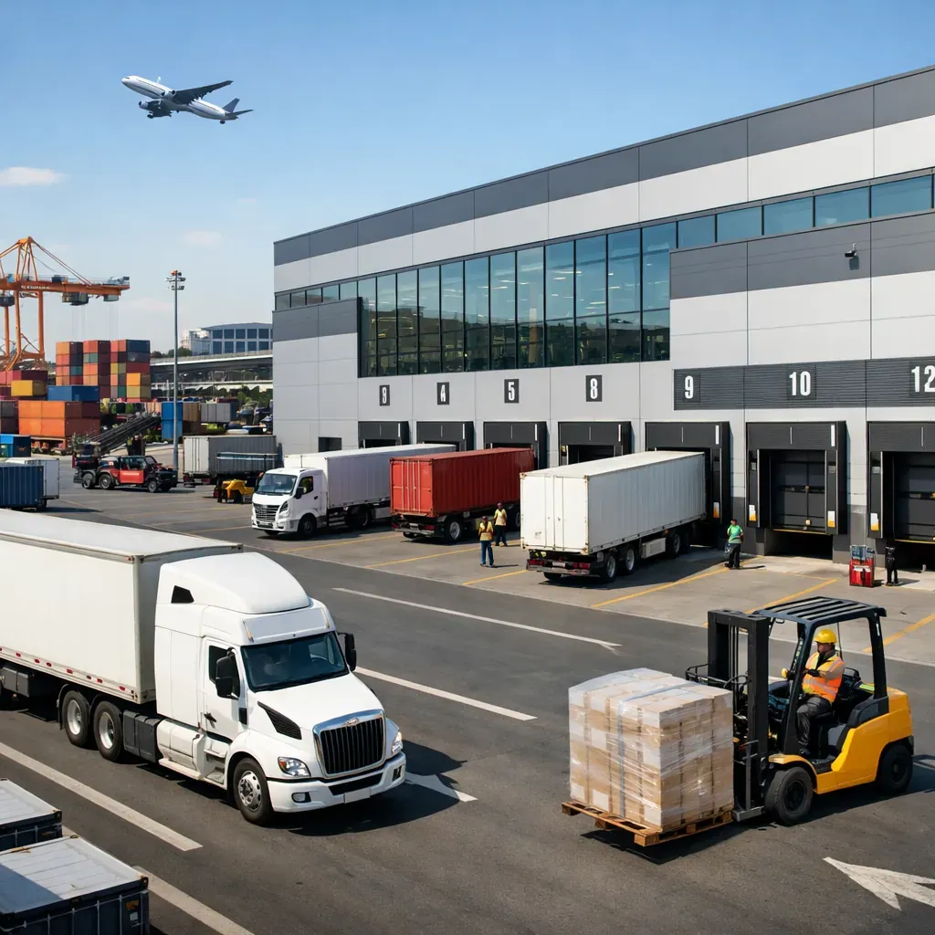 Modern logistics facility and transport infrastructure