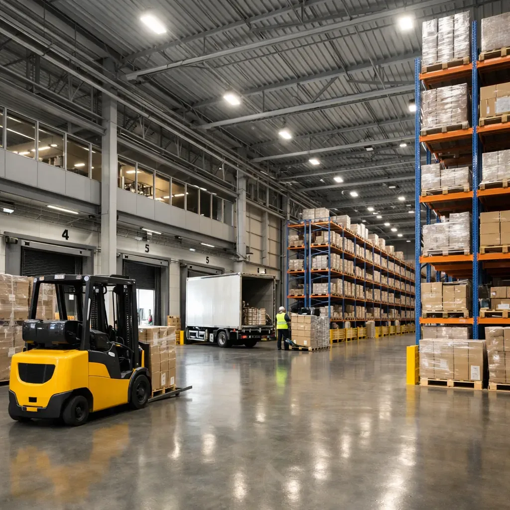 Entrepôt logistique moderne