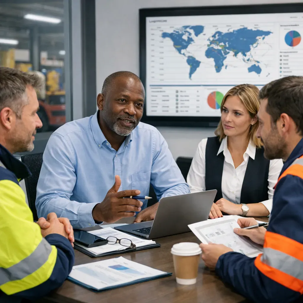 Professionnel de la logistique en réunion