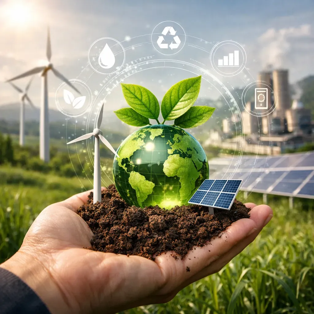 Concept technologie verte