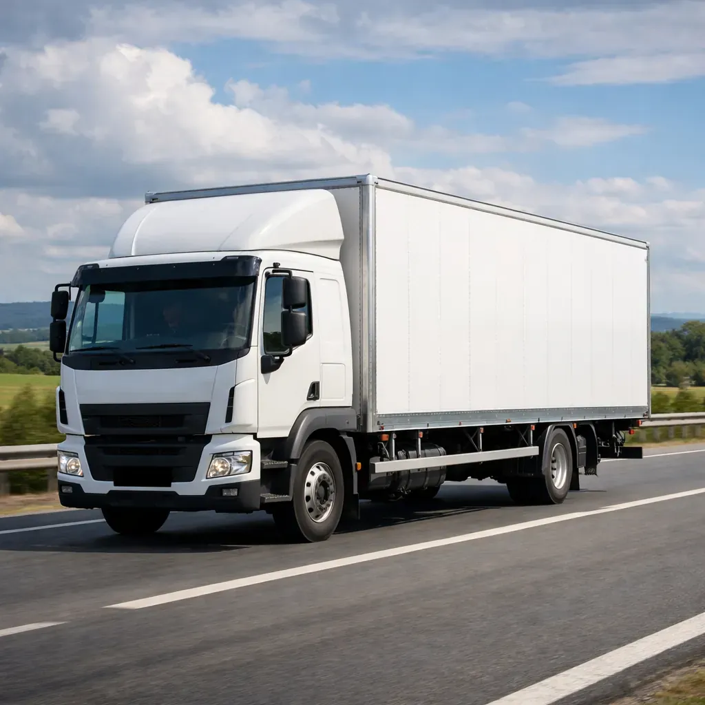 Camion de livraison sur route