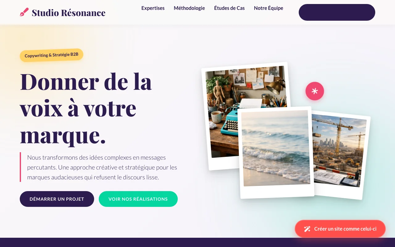 Business site — Agency
