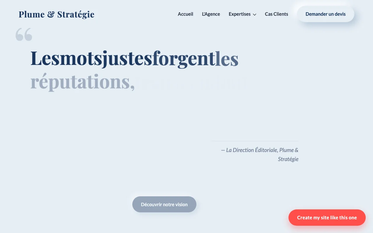 Business site — Manifesto