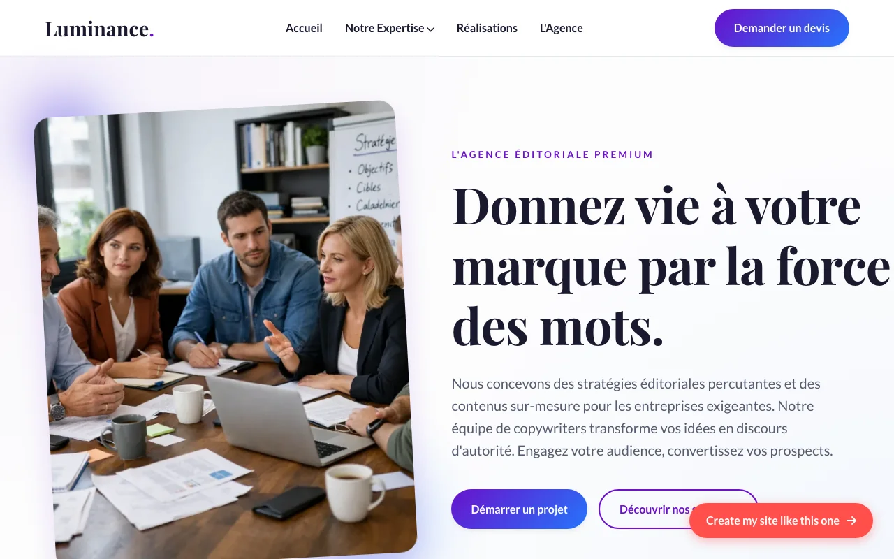 Business site — Startup