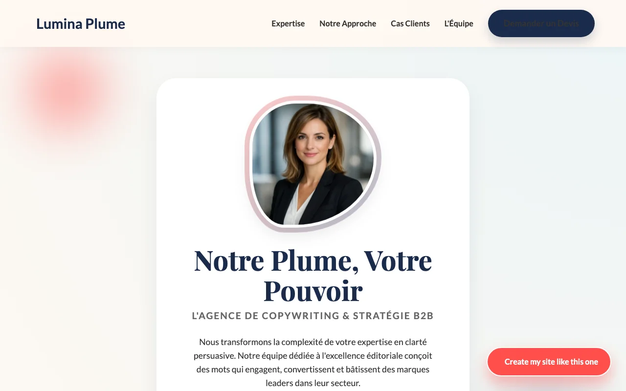 Business site — Warm