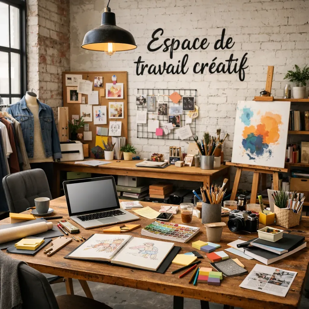 Espace de travail créatif