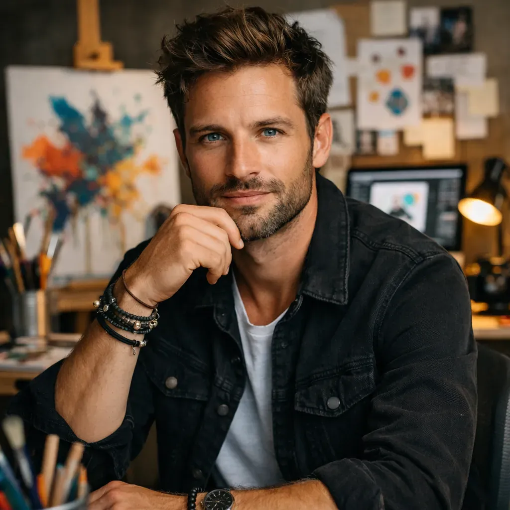 Portrait professionnel créatif