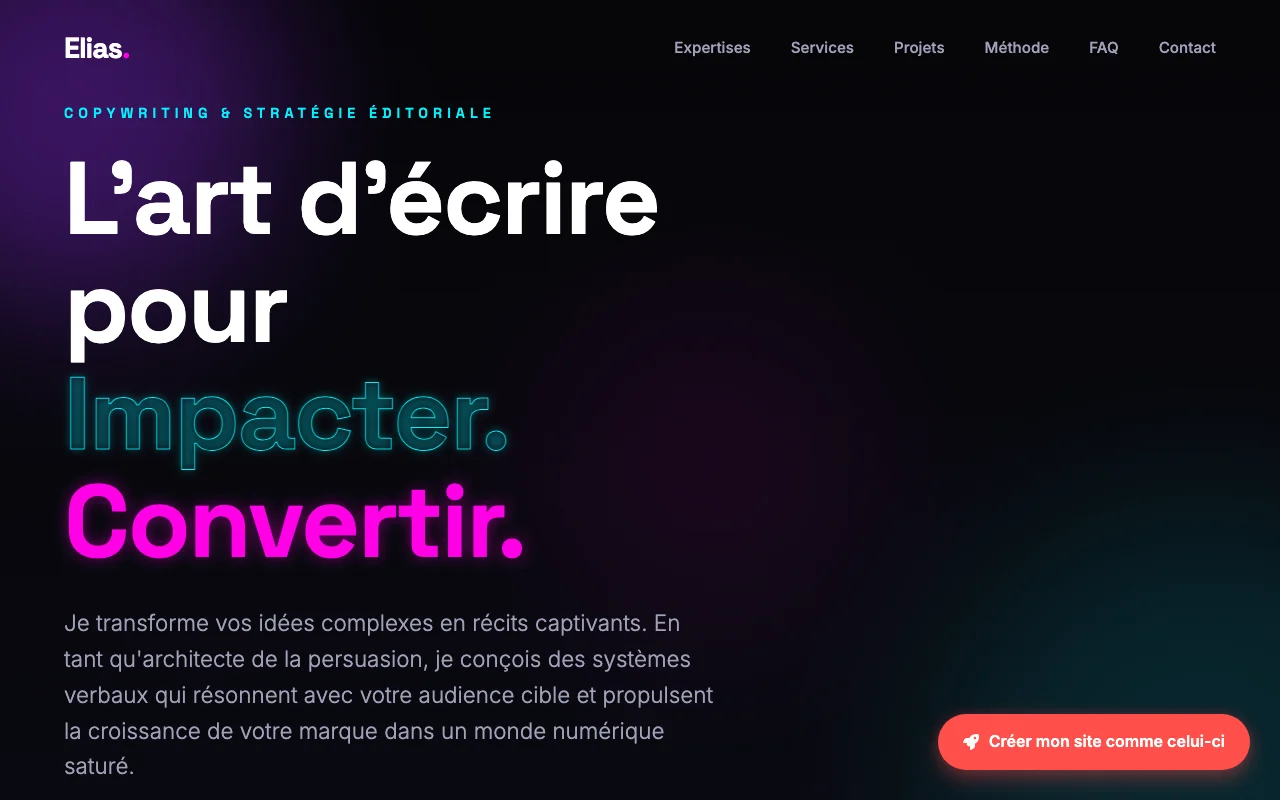 Freelance services — Cinematic