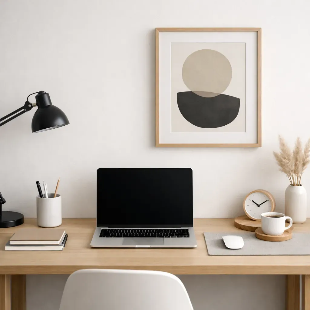 Bureau de travail minimaliste